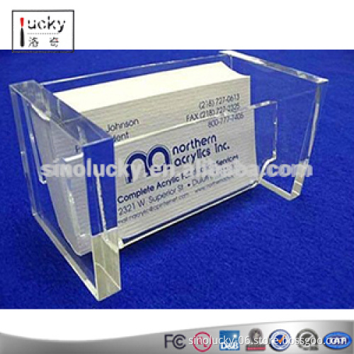 Wholesale Customized Acrylic Business Card Display With Sign Holder In China